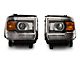 Projector Headlights; Chrome Housing; Clear Lens (15-19 Sierra 2500 HD w/ Factory Halogen Non-LED DRL Headlights)