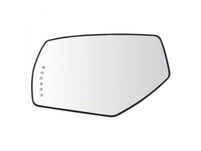 Heated Turn Signal Spotter Glass Mirror Glass; Driver Side (15-17 Sierra 2500 HD)