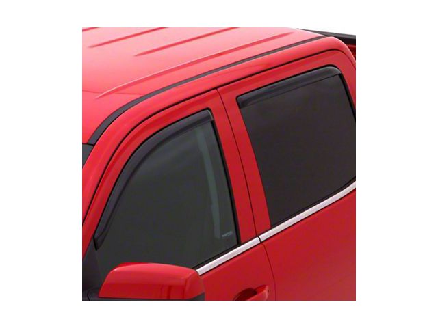 In-Channel Ventvisor Window Deflectors; Front and Rear; Dark Smoke (20-24 Sierra 2500 HD Crew Cab)