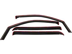 In-Channel Window Deflectors; Front and Rear; Smoke (01-06 Sierra 2500 HD Crew Cab)