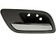 Interior Door Handle; Rear Left; Titanium and Chrome; Plastic (07-14 Sierra 2500 HD Crew Cab)