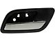 Interior Door Handle; Rear Right; Ebony; Chrome; Plastic (07-14 Sierra 2500 HD Crew Cab)