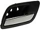 Interior Door Handle; Rear Right; Ebony; Chrome; Plastic (07-14 Sierra 2500 HD Crew Cab)