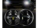 LED Fog Lights; Black Housing (07-14 Sierra 2500 HD)