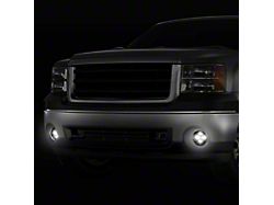 LED Fog Lights; Clear (07-14 Sierra 2500 HD)