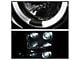 LED Halo Projector Headlights; Chrome Housing; Smoked Lens (07-14 Sierra 2500 HD)
