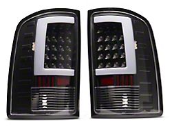 LED Tail Lights; Black Housing; Clear Lens (07-14 Sierra 2500 HD SRW)