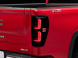 LED Tail Lights; Black Housing; Clear Lens (20-23 Sierra 2500 HD w/ Factory LED Tail Lights)