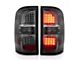 LED Tail Lights; Black Housing; Smoked Lens (15-19 Sierra 2500 HD w/ Factory Halogen Tail Lights)