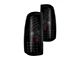 LED Tail Lights; Black Housing; Smoked Lens (01-02 Sierra 2500 HD)