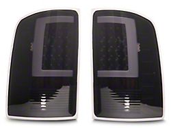 LED Tail Lights; Black Housing; Smoked Lens (07-14 Sierra 2500 HD SRW)