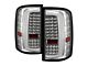 LED Tail Lights; Chrome Housing; Clear Lens (15-19 Sierra 2500 HD w/ Factory Halogen Tail Lights)