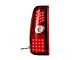 LED Tail Lights; Chrome Housing; Red/Clear Lens (01-06 Sierra 2500 HD)