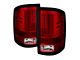 LED Tail Lights; Chrome Housing; Red/Clear Lens (15-19 Sierra 2500 HD w/ Factory Halogen Tail Lights)