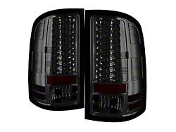 LED Tail Lights; Chrome Housing; Smoked Lens (07-14 Sierra 2500 HD)