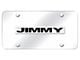 Jimmy License Plate; Chrome on Chrome (Universal; Some Adaptation May Be Required)