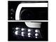 Light Bar DRL Projector Headlights; Black Housing; Clear Lens (2015 Sierra 2500 HD w/ Factory Halogen Non-LED DRL Headlights)