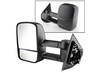 Manual Extendable Towing Mirror; Driver Side (07-13 Sierra 2500 HD)