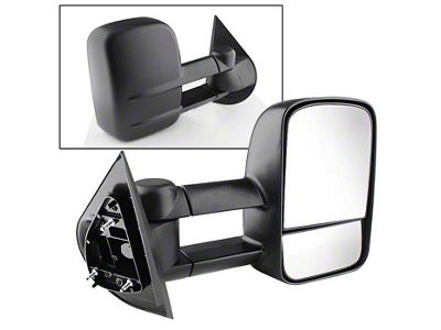Manual Extendable Towing Mirror; Passenger Side (07-13 Sierra 2500 HD)