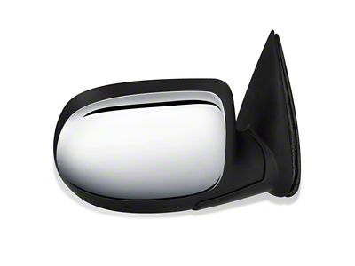 Manual Mirror; Passenger Side; Chrome (01-06 Sierra 2500 HD)