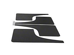 Mud Flaps; Front and Rear; Gloss Black Vinyl (20-25 Sierra 2500 HD)