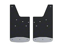 Textured Rubber Mud Guards; Rear; 12-Inch x 23-Inch (20-24 Sierra 2500 HD)