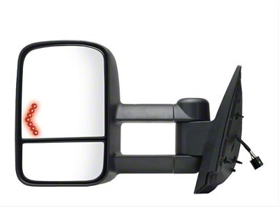 OEM Style Extendable Powered Towing Mirror; Driver Side (07-14 Sierra 2500 HD)