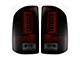 OLED Tail Lights; Chrome Housing; Dark Red Smoked Lens (16-19 Sierra 2500 HD w/ Factory LED Tail Lights)