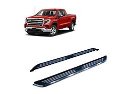 Pinnacle Running Boards; Black and Silver (20-25 Sierra 2500 HD Crew Cab)