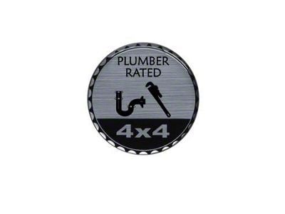 Plumber Rated Badge (Universal; Some Adaptation May Be Required)