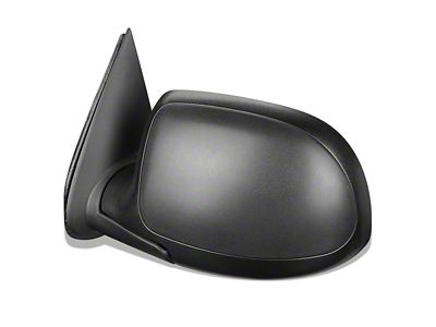 Powered Heated Mirror; Driver Side; Textured Black (04-06 Sierra 2500 HD)