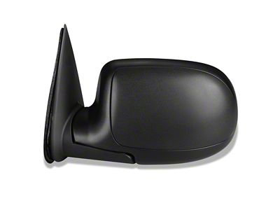 Powered Heated Mirror; Driver Side; Textured Black (03-06 Sierra 2500 HD)