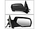 Powered Heated Towing Mirror; Passenger Side; Black (15-19 Sierra 2500 HD)