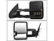 Powered Heated Towing Mirrors with with Smoked LED Turn Signals; Black (15-17 Sierra 2500 HD)