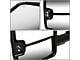 Powered Heated Towing Mirrors with with Smoked LED Turn Signals; Black (15-17 Sierra 2500 HD)