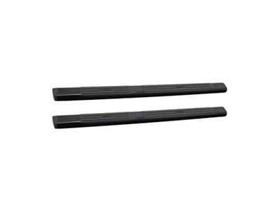 Premier 6 Oval Nerf Side Step Bars with Mounting Kit; Black (15-19 Sierra 2500 HD Double Cab)