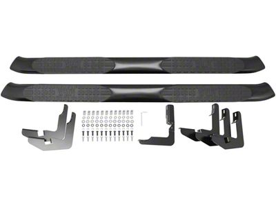 Westin Pro Traxx 5-Inch Oval Side Step Bars; Black (15-19 Sierra 2500 HD Crew Cab)