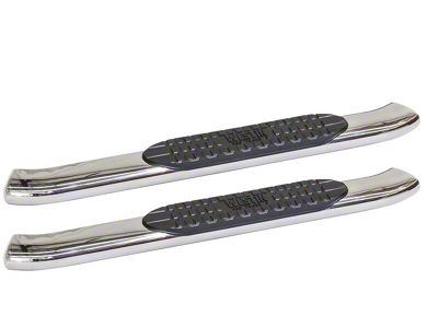 Westin Pro Traxx 5-Inch Oval Side Step Bars; Stainless Steel (15-19 6.6L Duramax Sierra 2500 HD Regular Cab)