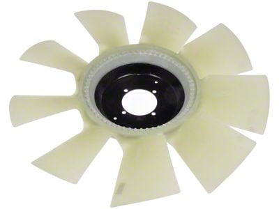 Radiator Clutch Fan Blade; Plastic (07-10 6.6L Duramax Sierra 2500 HD)