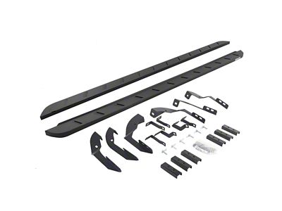 Go Rhino RB10 Slim Running Boards; Textured Black (15-19 6.6L Duramax Sierra 2500 HD Double Cab)