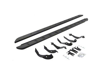 Go Rhino RB10 Slim Running Boards; Textured Black (15-19 6.6L Duramax Sierra 2500 HD Crew Cab)