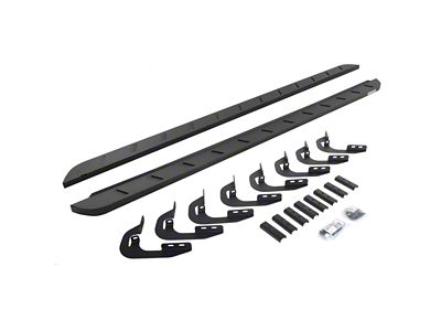 Go Rhino RB10 Slim Running Boards; Textured Black (15-19 6.0L Sierra 2500 HD Double Cab)