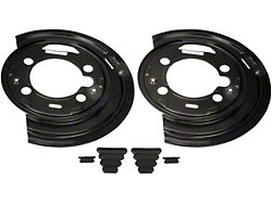 Rear Brake Backing Plate; Pair (08-14 Sierra 2500 HD w/ RPO Code JH6)