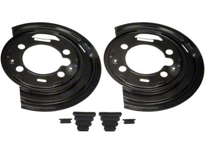 Rear Brake Backing Plate; Pair (08-14 Sierra 2500 HD w/ RPO Code JH6)