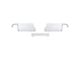 Rear Bumper Cover; Pre-Drilled for Backup Sensors; Gloss White (15-19 Sierra 2500 HD)