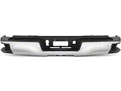 Rear Bumper; Pre-Drilled for Backup Sensors; Chrome (15-19 Sierra 2500 HD w/ Hitch Draw Bar)