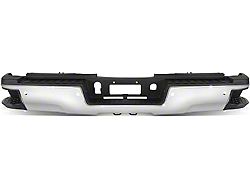 Rear Bumper; Pre-Drilled for Backup Sensors; Chrome (15-19 Sierra 2500 HD w/ Hitch Draw Bar)