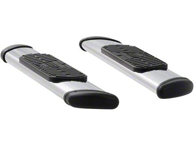 Regal 7-Inch Oval Side Step Bars; Body Mount; Polished Stainless (07-14 Sierra 2500 HD Regular Cab)