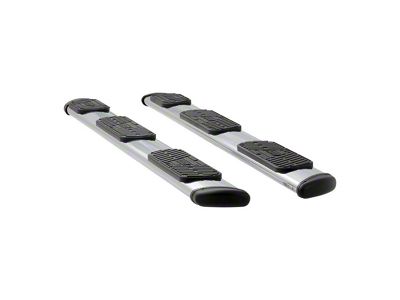 Regal 7-Inch Oval Side Step Bars without Mounting Brackets; Polished Stainless (15-19 6.0L Sierra 2500 HD Crew Cab w/ 6.50-Foot Standard Box)