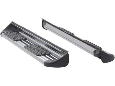 Stainless Side Entry Running Boards; Rocker Mount; Polished (15-19 6.0L Sierra 2500 HD Double Cab)